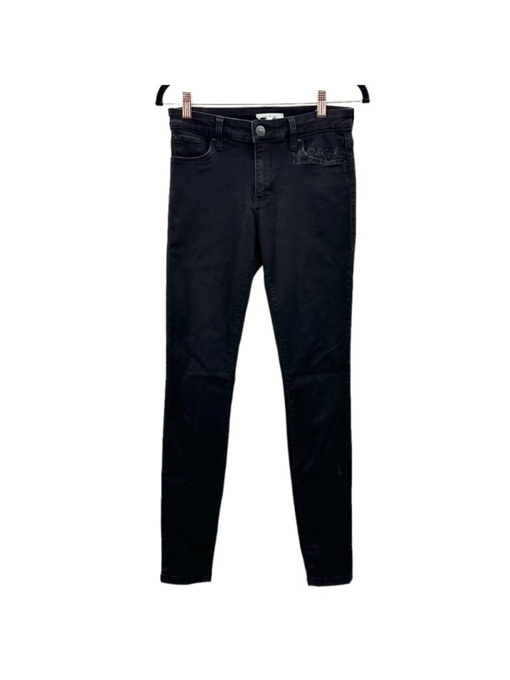 STS Blue Black Mid Rise Ankle Skinny Denim Jeans 27